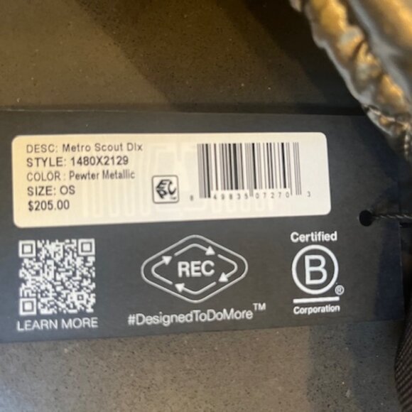 MZ Wallace Pewter Metallic Metro Scout Crossbody Deluxe NWT - Picture 8 of 8